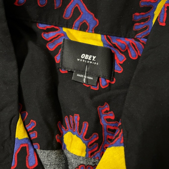 NWT Obey button down shirt - Picture 2 of 3